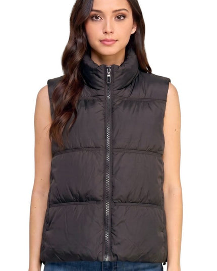 PV23X Plus Size Puffer Vest – 23" Long With Side Pockets