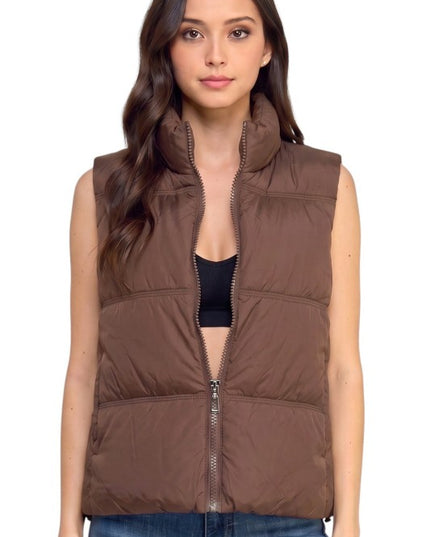 PV23 Puffer Vest – 23" Long With Side Pockets