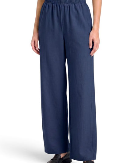 CTB521 Elastic Waist – Straight Leg Pants With Pockets