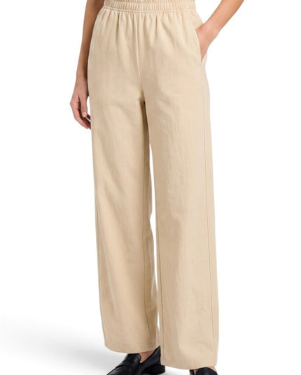CTB521 Elastic Waist – Straight Leg Pants With Pockets