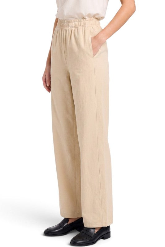 CTB521 Elastic Waist – Straight Leg Pants With Pockets