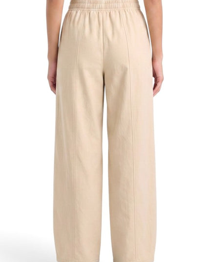 CTB521 Elastic Waist – Straight Leg Pants With Pockets