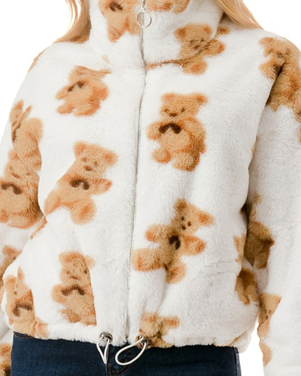 JACKET01 TEDDY BEAR Teddy Faux Fur – Plush Textured Jacket