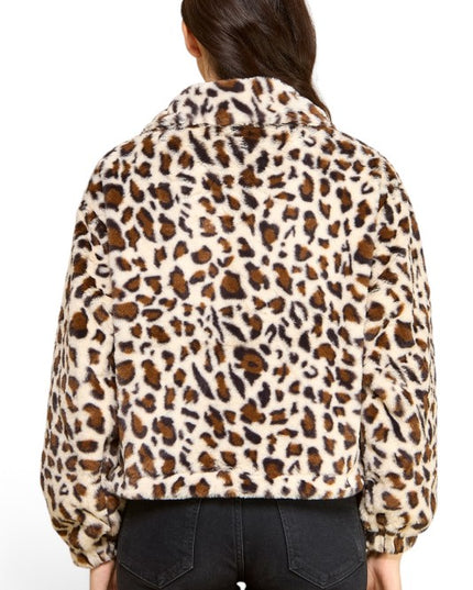 JACKET01 TIGER Leopard Print Faux Fur – Plush Jacket