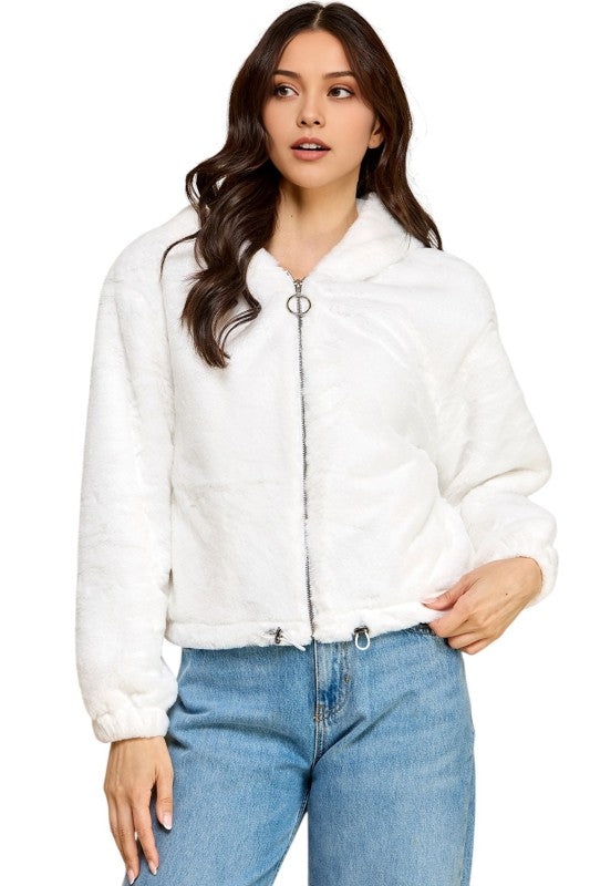 JACKET02F Faux Fur – Hooded Jacket