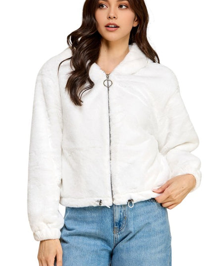 JACKET02F Faux Fur – Hooded Jacket