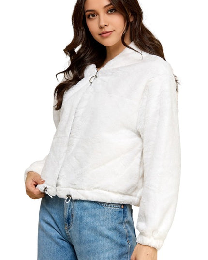 JACKET02F Faux Fur – Hooded Jacket