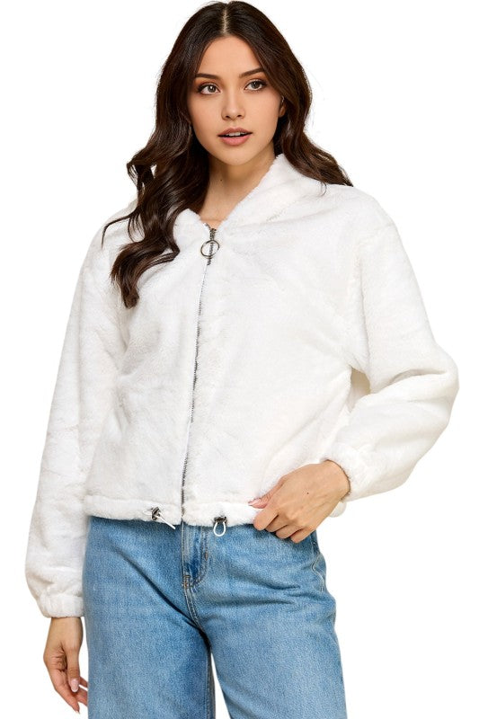 JACKET02F Faux Fur – Hooded Jacket