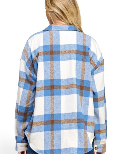 JA01 SHACKET Plaid – Button-Up Shacket