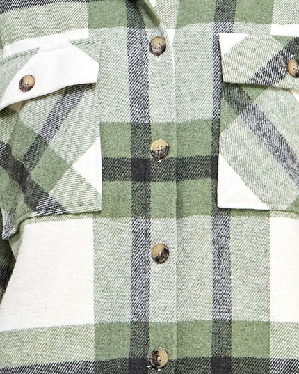 JA01 SHACKET Plaid – Button-Up Shacket