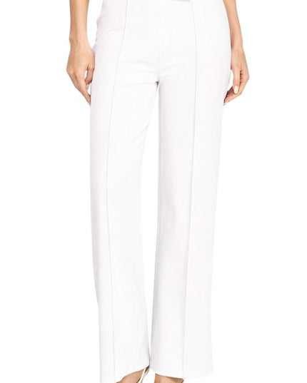 YC38 Button-Trimmed – High Rise Pleated Pants