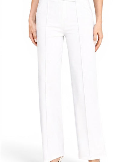 YC39 Button-Trimmed – High Rise Pleated Pants