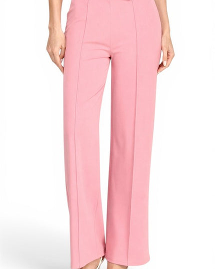 YC39 Button-Trimmed – High Rise Pleated Pants