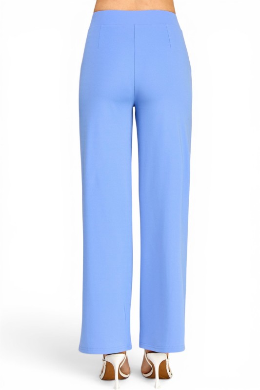 YC39 Button-Trimmed – High Rise Pleated Pants