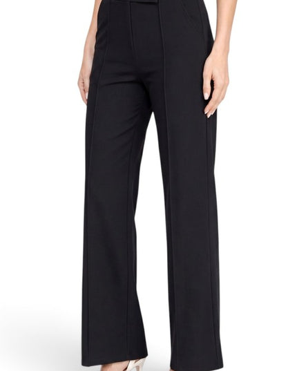 YC39 Button-Trimmed – High Rise Pleated Pants