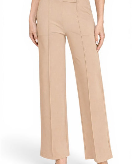 YC39 Button-Trimmed – High Rise Pleated Pants