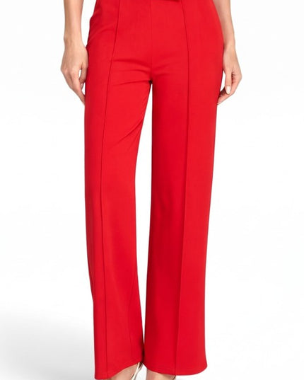 YC39 Button-Trimmed – High Rise Pleated Pants