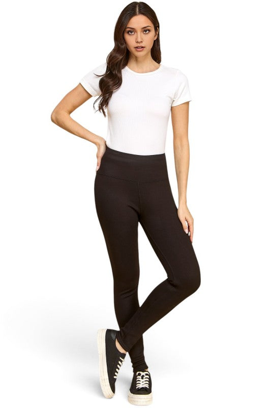 CF101X Plus Size High Rise – Fur-Lined Yoga Leggings