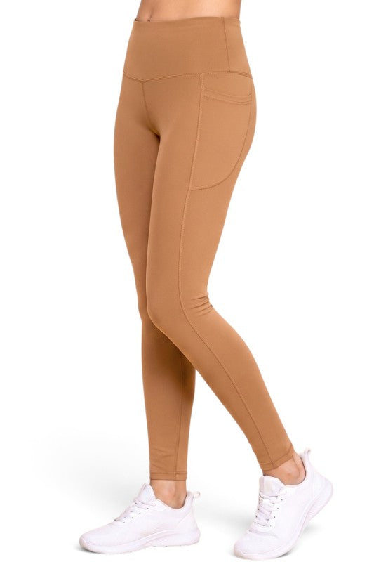 TNS01X Plus Size High Rise – Leggings With Side Pockets