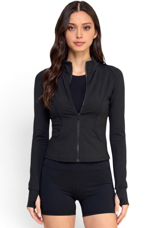 NXQM01J Active Lifestyle – Solid Define Zip-Up Jacket