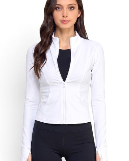 NXQM01J Active Lifestyle – Solid Define Zip-Up Jacket