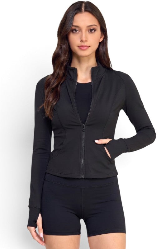 NXQM01J Active Lifestyle – Solid Define Zip-Up Jacket