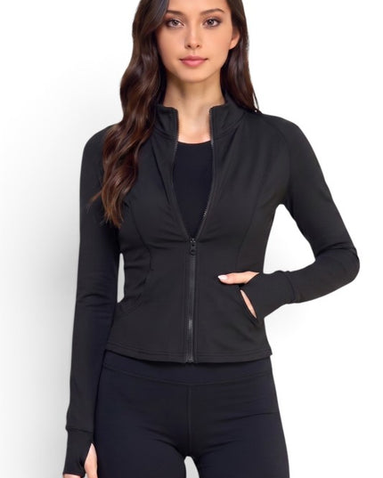 NXQM01J Active Lifestyle – Solid Define Zip-Up Jacket