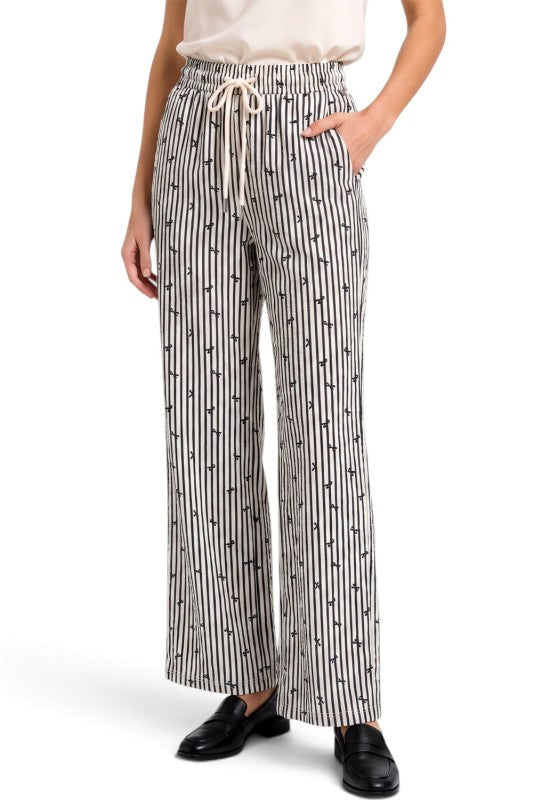 PLUS PC17RX Ribbon Stripe Print – Straight Leg Pants