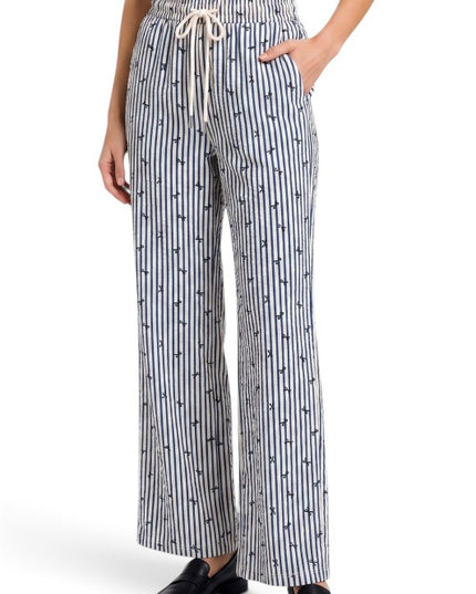 PLUS PC17RX Ribbon Stripe Print – Straight Leg Pants