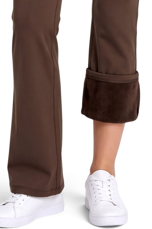 LU2002 Fleece Define Zip-Up Jacket – Flare Pant Set