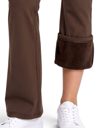 LU2002 Fleece Define Zip-Up Jacket – Flare Pant Set