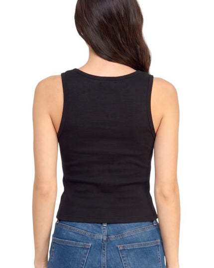 PT89 California Print Ribbed – Racerback Tank Top