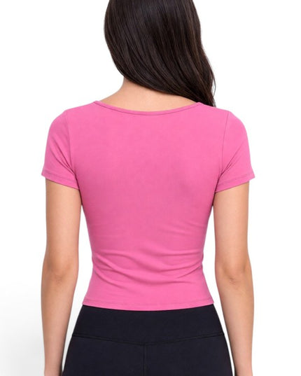ADLT26 Double-Layered – Square Neck Crop Top