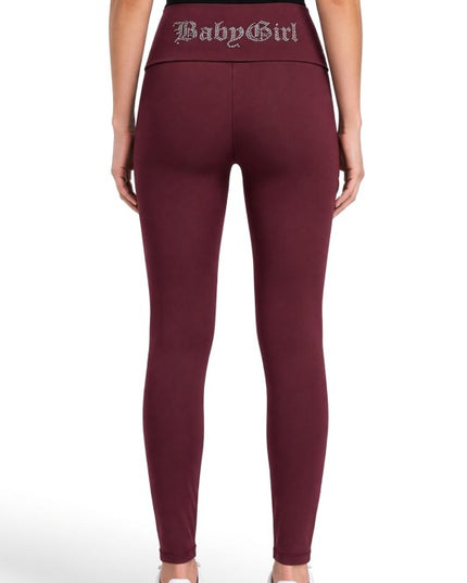LG92ST Baby Girl Rhinestone – Banded Waist Leggings