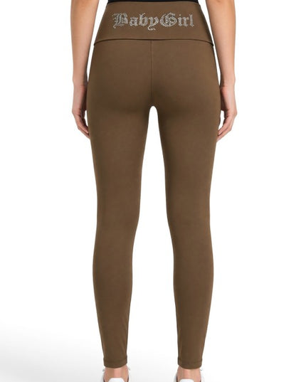 LG92ST Baby Girl Rhinestone – Banded Waist Leggings