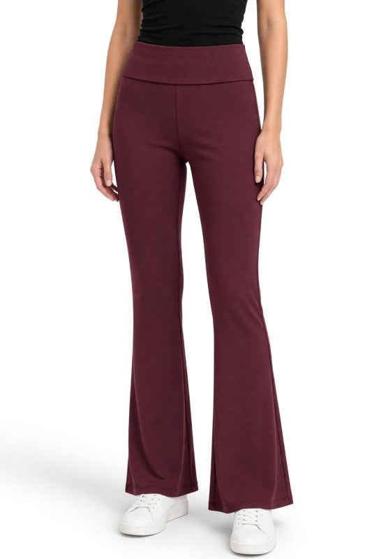 LG93ST Baby Girl Rhinestone – Banded Waist Flare Leggings