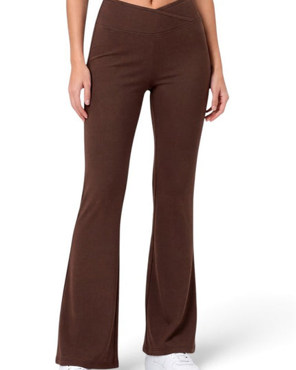 PY80EB Active Workout – Envelope Waist Flare Pants