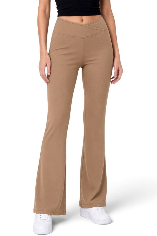 PY80EB Active Workout – Envelope Waist Flare Pants