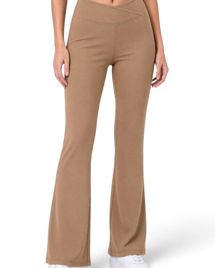 PY80EB Active Workout – Envelope Waist Flare Pants