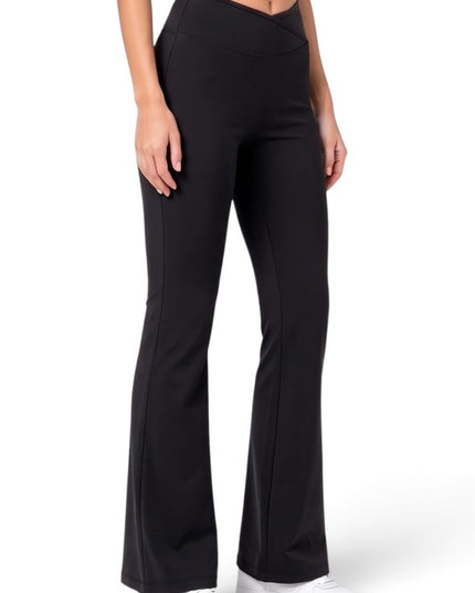 PY80EB Active Workout – Envelope Waist Flare Pants