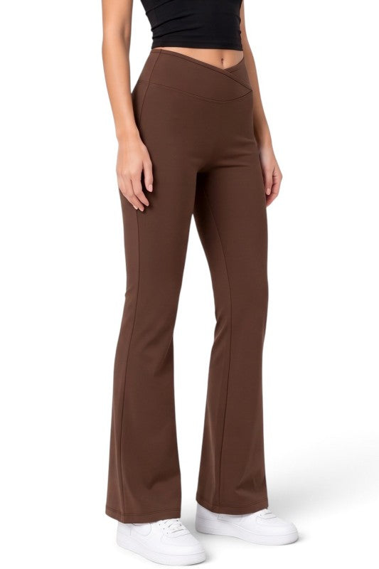PY80EB Active Workout – Envelope Waist Flare Pants