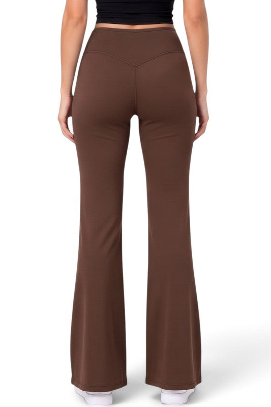 PY80EB Active Workout – Envelope Waist Flare Pants