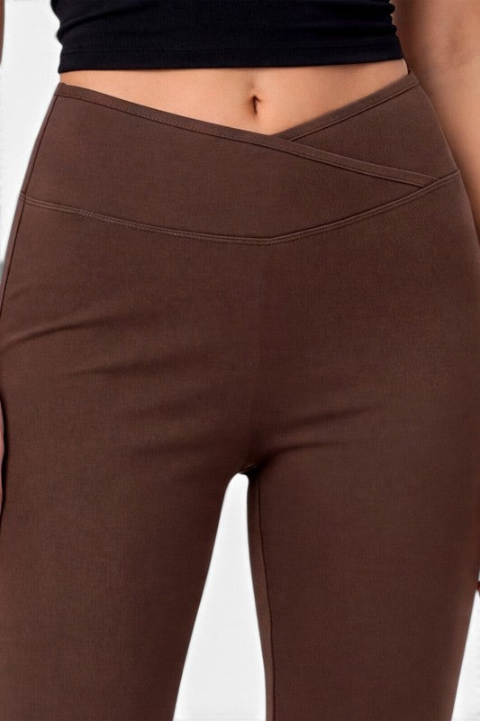 PY80EB Active Workout – Envelope Waist Flare Pants