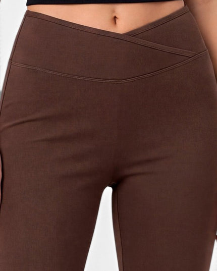 PY80EB Active Workout – Envelope Waist Flare Pants