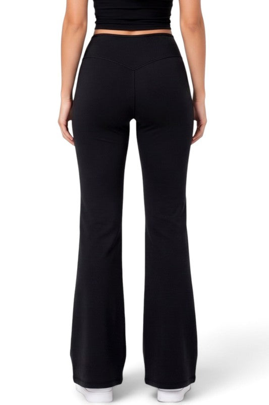 PY80EB Active Workout – Envelope Waist Flare Pants