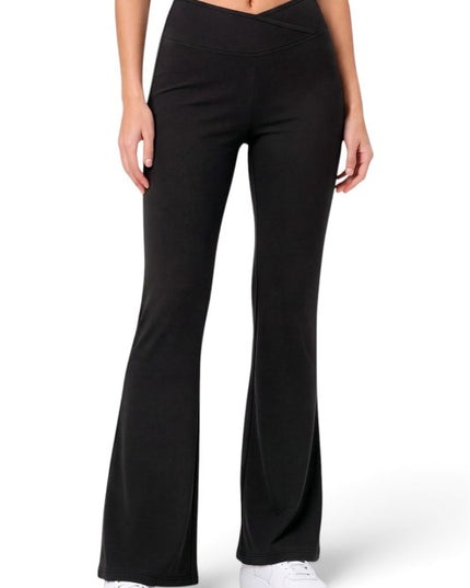 PY80EB Active Workout – Envelope Waist Flare Pants
