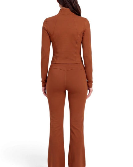 NX501SET Yoga Flare Pants Set – Contrast Jacket Active Style