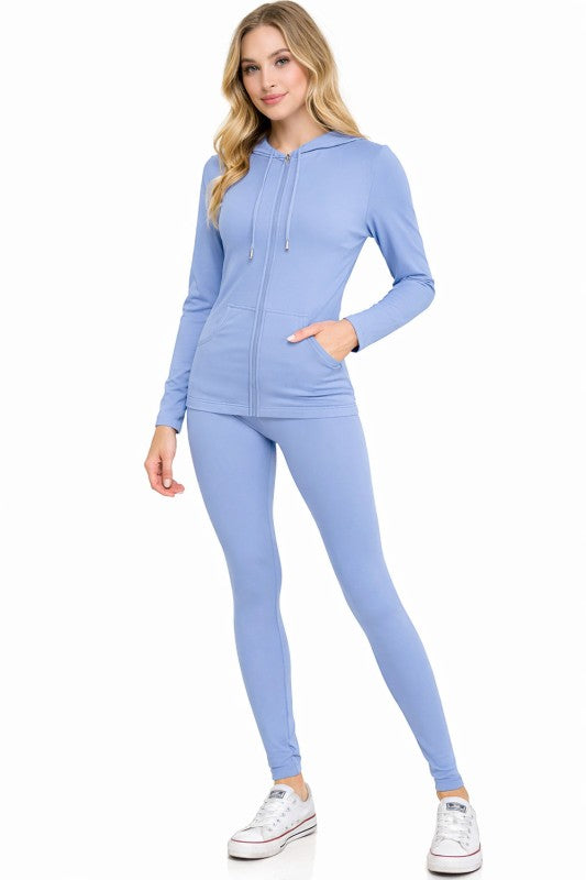 HD32 Zip Up Hoodie Set – Streetwear Lounge Style