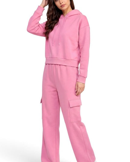 FHC67SET French Terry Fleece Hoodie & Cargo Pants Set