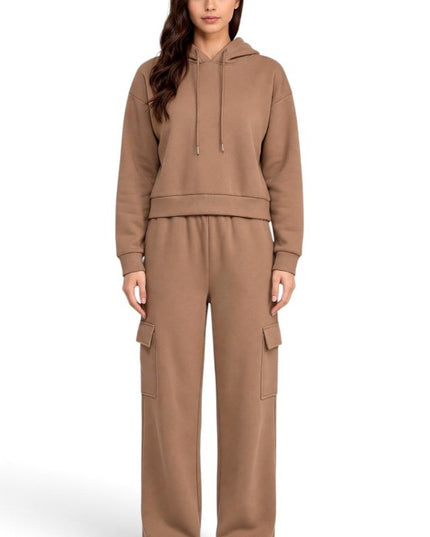 FHC67SET French Terry Fleece Hoodie & Cargo Pants Set